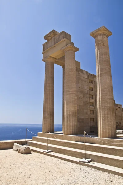 Ruiny starożytnej świątyni z Rodos — Zdjęcie stockowe