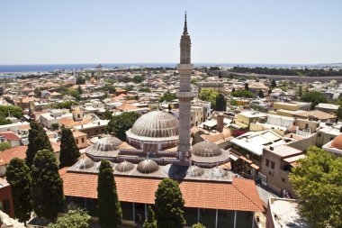 Rodos eski şehir manzarası