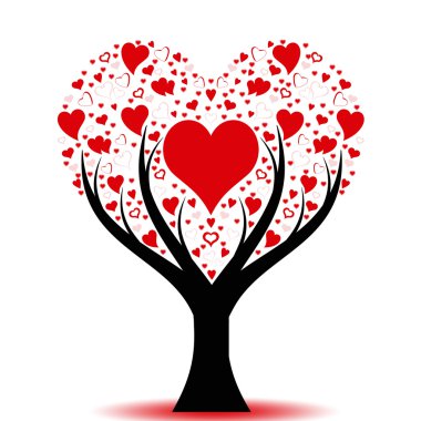 Love tree clipart