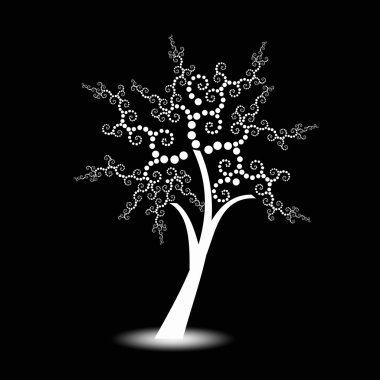 Art trees collection clipart