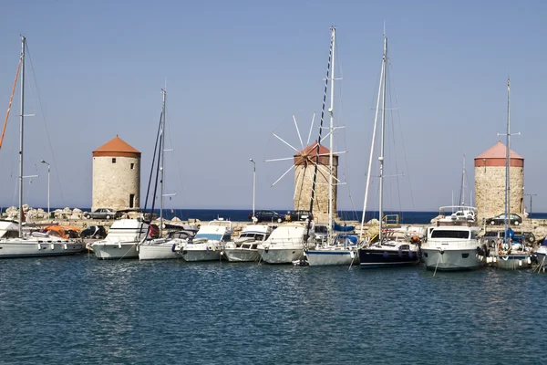 stock image Ancient windmill in Rhodes