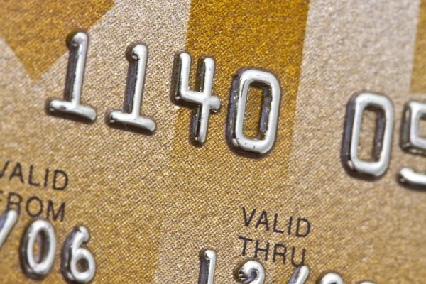 Altın kredi kartı — Stok fotoğraf