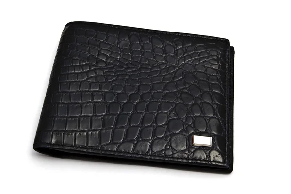 Mode svart plånbok — Stockfoto
