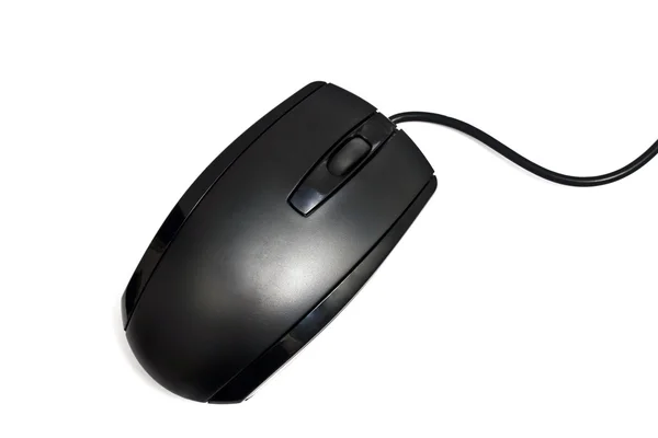 黑色电脑鼠标 — 图库照片