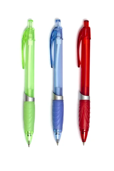 Kleurrijke bal punt pennen — Stockfoto