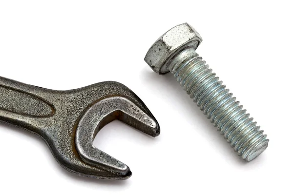 Wrench and bolt — Stock Photo, Image