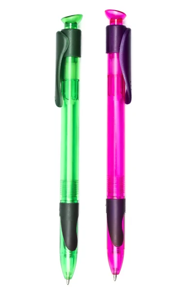 Красочные шариковые ручки — стоковое фото