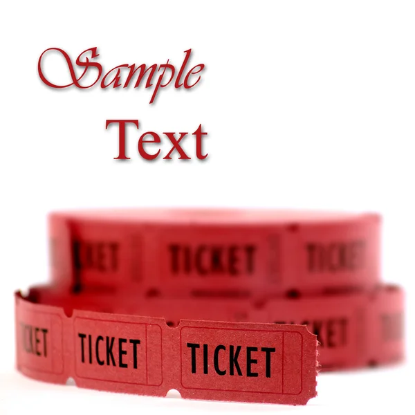 Single Red Ticket for Admission — Stock Photo, Image