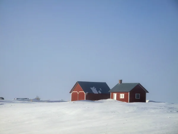 Antiguo granero de invierno —  Fotos de Stock