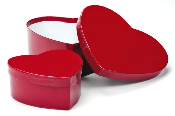 Sevgililer günü kalp hediye kutusu — Stok fotoğraf