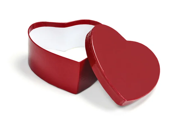 Szív alakú Valentin ajándék doboz — Stock Fotó