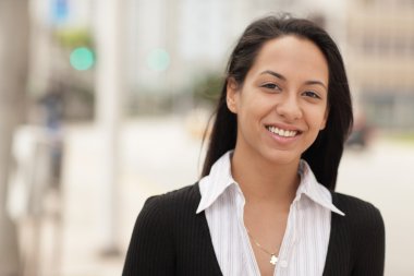 Woman smiling clipart