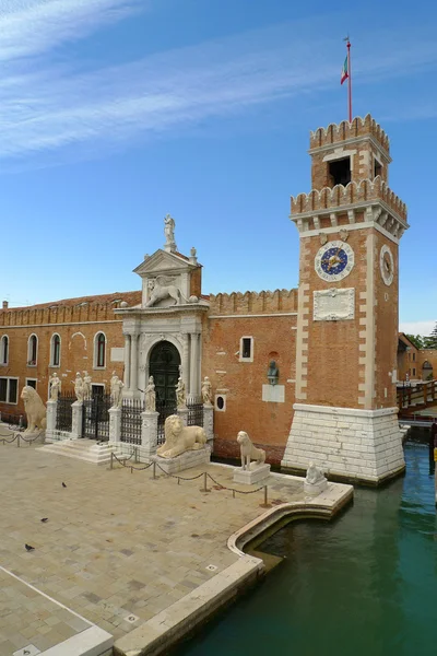 Den porta magna på den venetianska arsenalen — Stockfoto