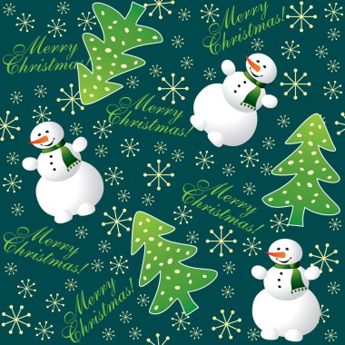 Seamless winter background clipart