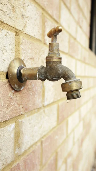 stock image Chrome water faucet