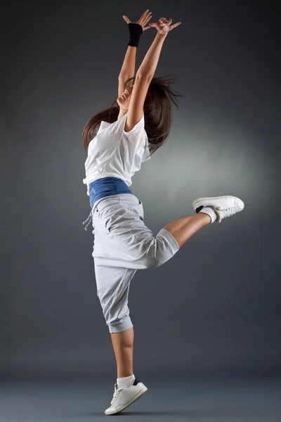 Young girl dancing modern ballet dance — Stock Photo, Image