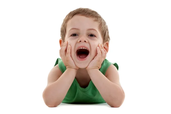 Små barn skrattar — Stockfoto