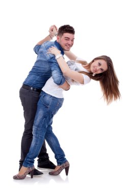 Couple dancing clipart