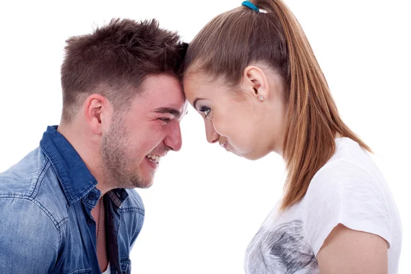 Pareja haciendo caras —  Fotos de Stock