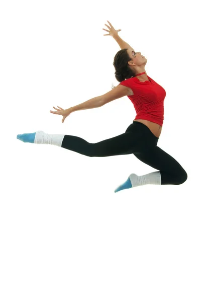Bailarina de estilo moderno saltando —  Fotos de Stock