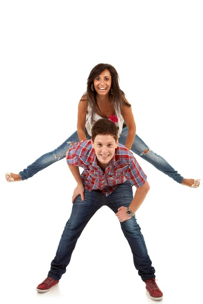 Couple having fun — Stock Photo, Image
