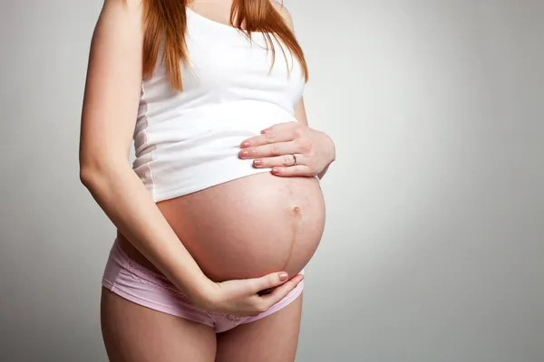 Zwangere vrouw Bump — Stockfoto