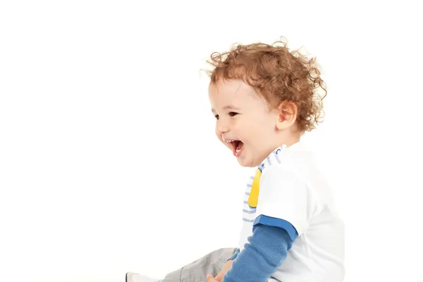 Pequeno menino rindo — Fotografia de Stock