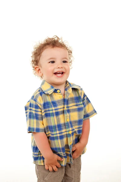 Lindo chico riendo —  Fotos de Stock