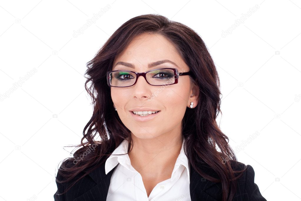 Business woman smiling