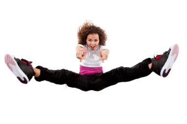 Young dancer jumping