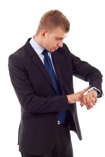 Business man checking time — Stock Photo, Image