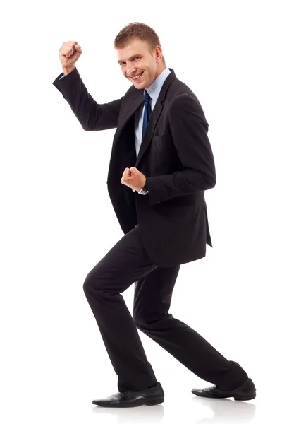 Hombre de negocios disfrutando del éxito — Foto de Stock