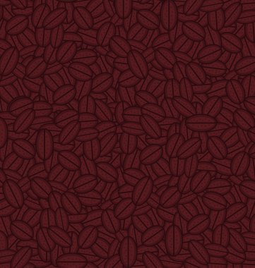 Abstract brown background with shapes resembling whole coffee beans. clipart