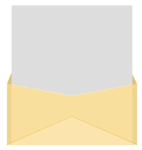 Ett kuvert och ett brev — Stock vektor