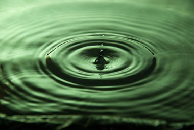 Water droplet on green clipart