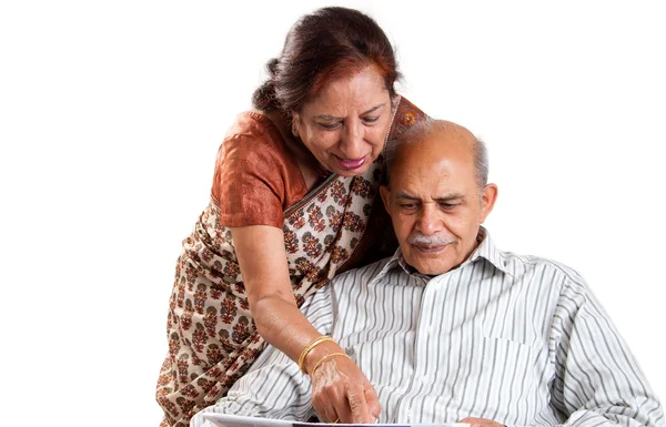 Senior indický pár — Stock fotografie