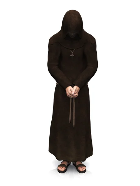 Un monje cristiano contemplador . —  Fotos de Stock