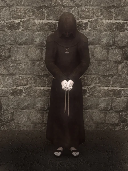 Християнський монах . — стокове фото