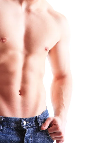 肌肉发达的男性躯干模型 — 图库照片
