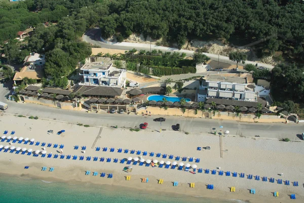 Helikopterden ateş valtos beach — Stok fotoğraf