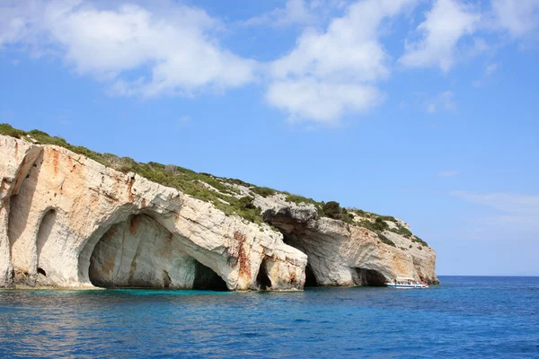 Grottes bleues sur l'île de Zakynthos — Photo