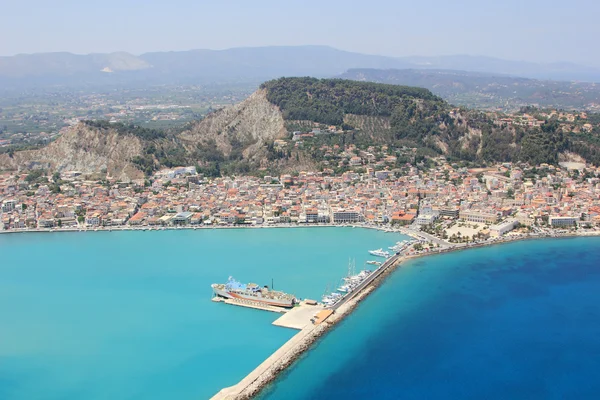 Vista aérea sobre Zakynthos Grécia — Fotografia de Stock