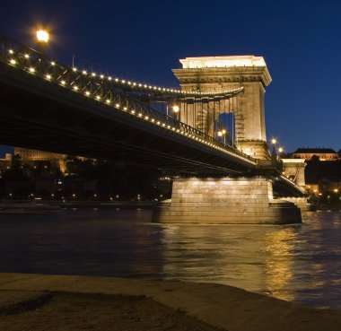 The Chain Bridge in Budapest clipart