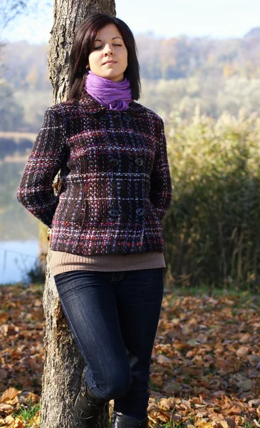 stock image Young woman outdoor