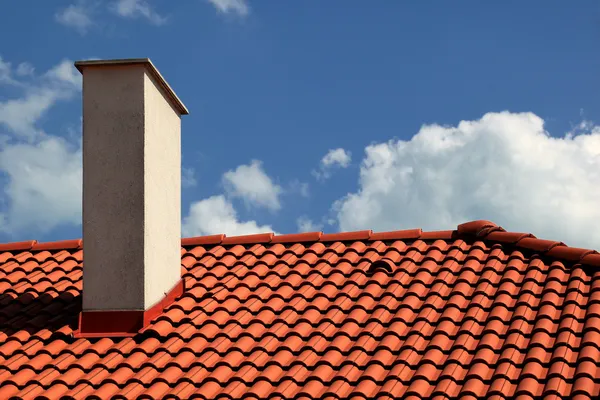 Çatı ve baca — Stok fotoğraf