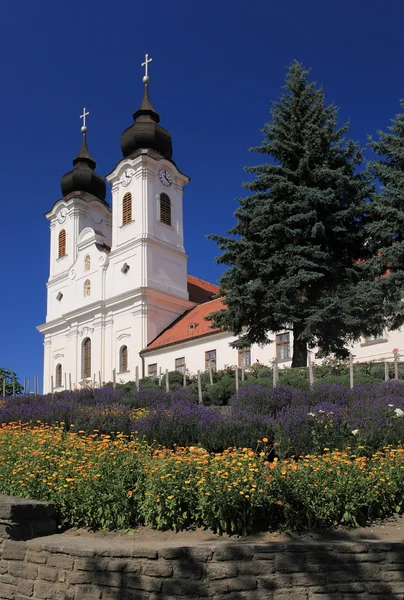 Kostel opatství Tihany v Maďarsku — Stock fotografie