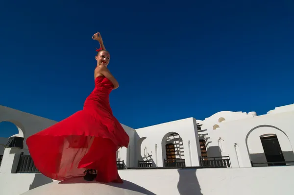 Фламенко, танцівниця — стокове фото