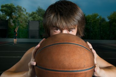 Streetball player clipart