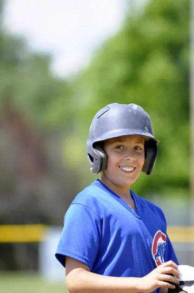 Little league baseballspelare — Stockfoto
