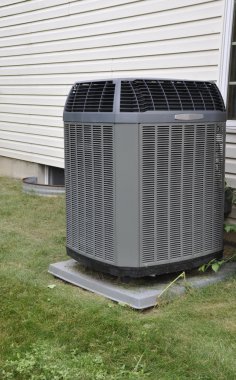 Outdoor air conditioning unit clipart